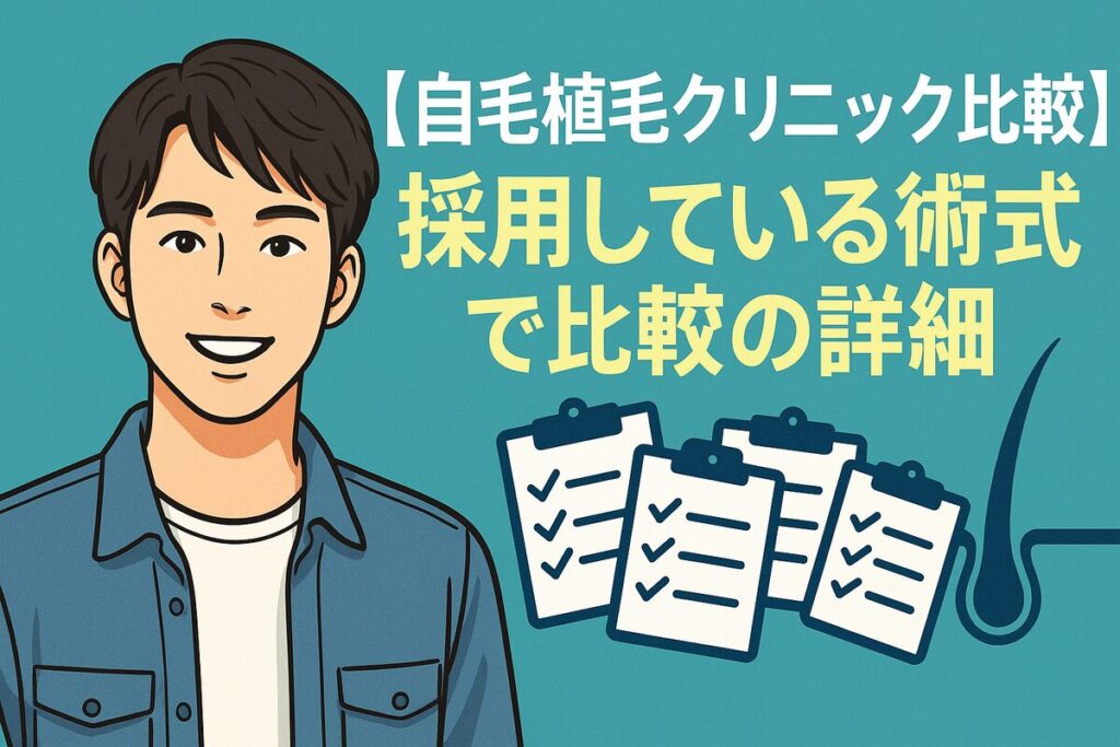 主要クリニック別の費用・技術・補助比較【全国版】