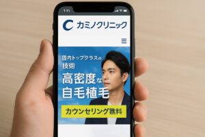 カミノクリニック：カミクリ式・ノンシェーブン・交通費全額補助