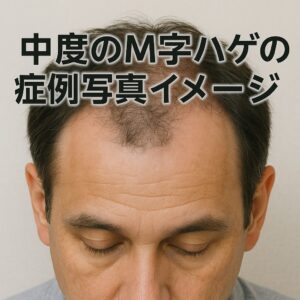 【中度 M字ハゲ】（ノーウッド分類 III型など）
