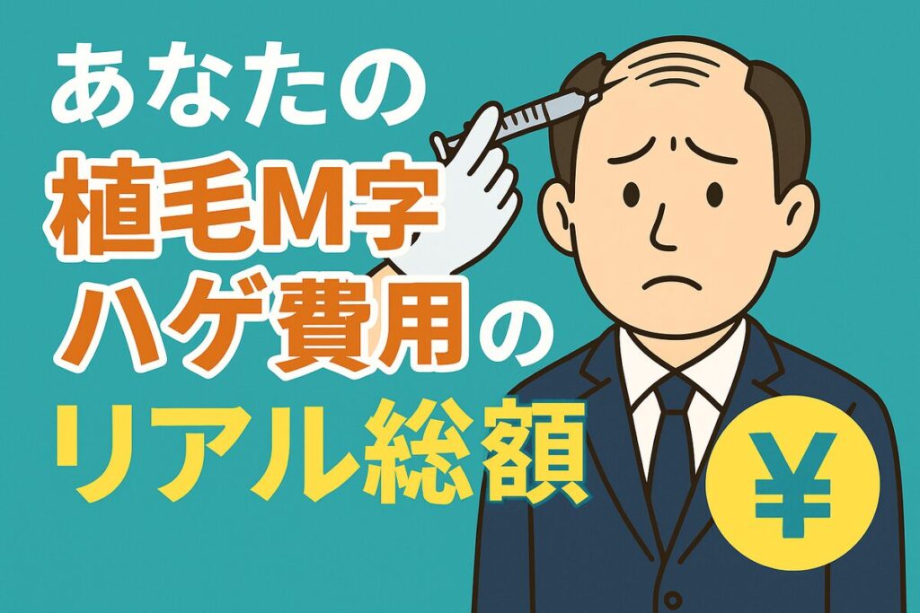 【料金診断】あなたのM字ハゲ、名古屋での植毛費用はいくら？