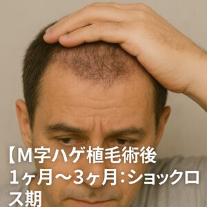 術後1ヶ月（赤み・ショックロス期）の過ごし方