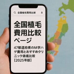 全国植毛費用比較ページ｜47都道府県のM字ハゲ費用とおすすめクリニック徹底比較【2025年版】