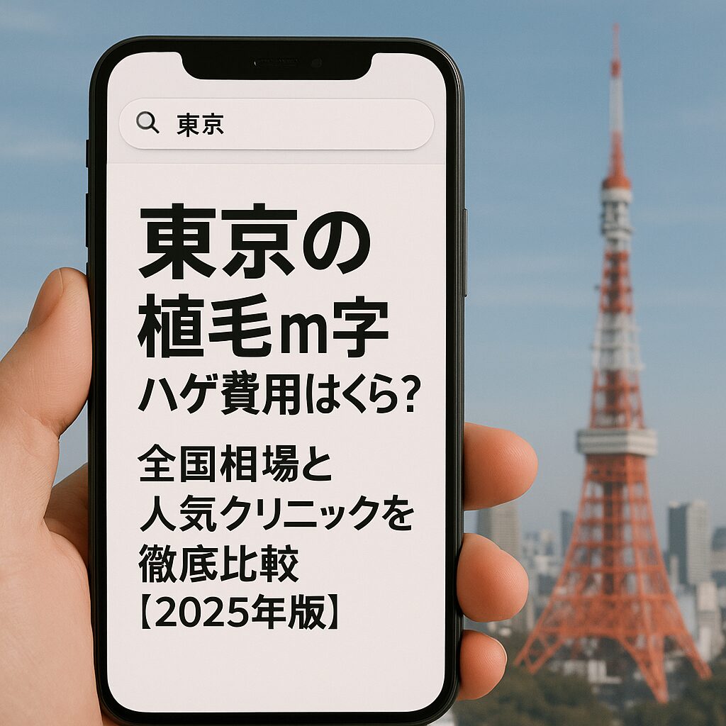 東京の植毛m字ハゲ費用はいくら？全国相場と人気クリニックを徹底比較【2025年版】
