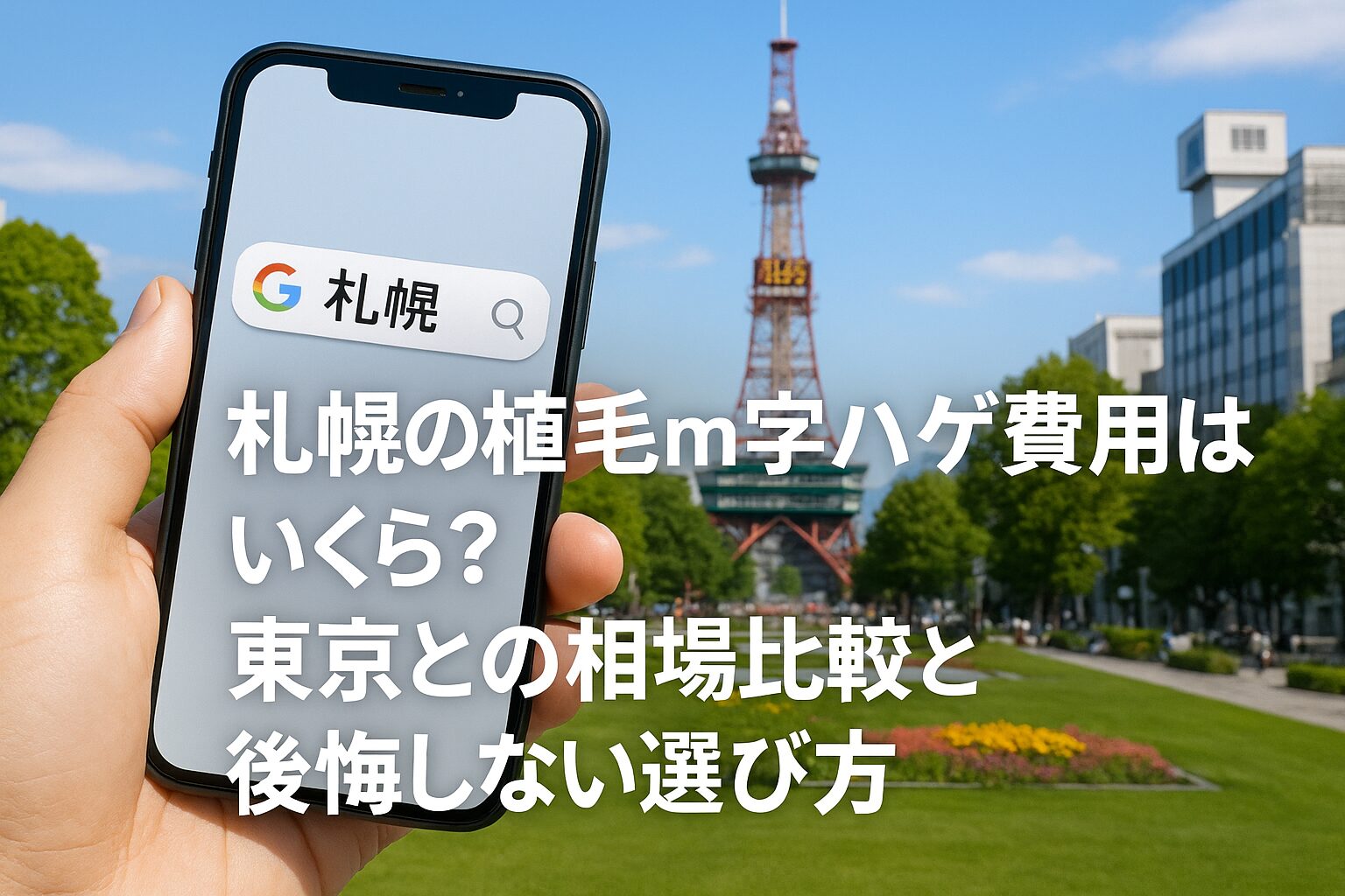 北海道・札幌の植毛m字ハゲ費用はいくら?東京との相場比較と後悔しない選び方