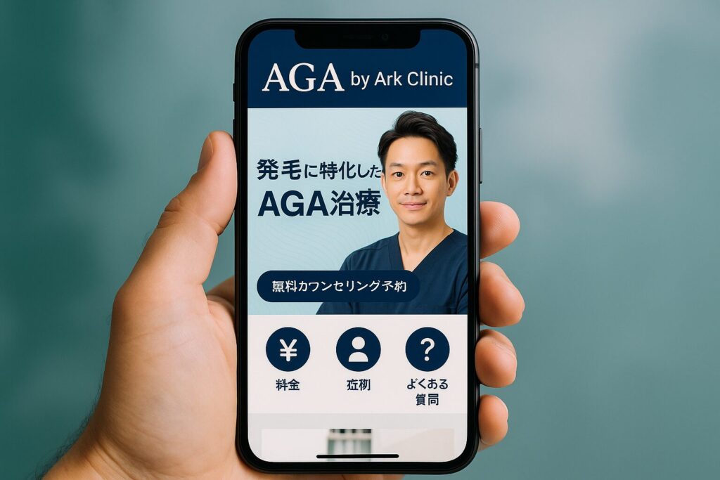 AGA by Ark Clinic：20〜30代の若年層に人気