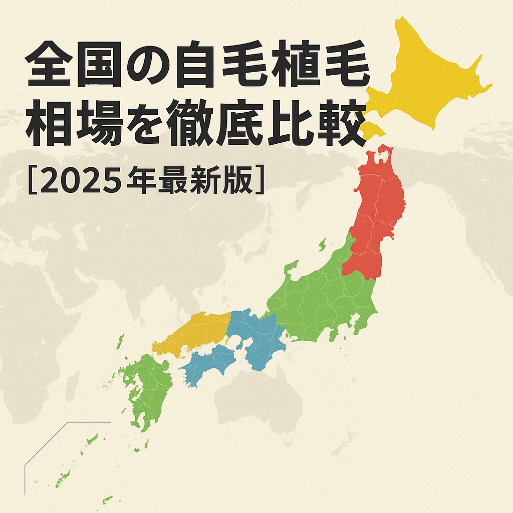 全国の自毛植毛相場を徹底比較【2025最新版】