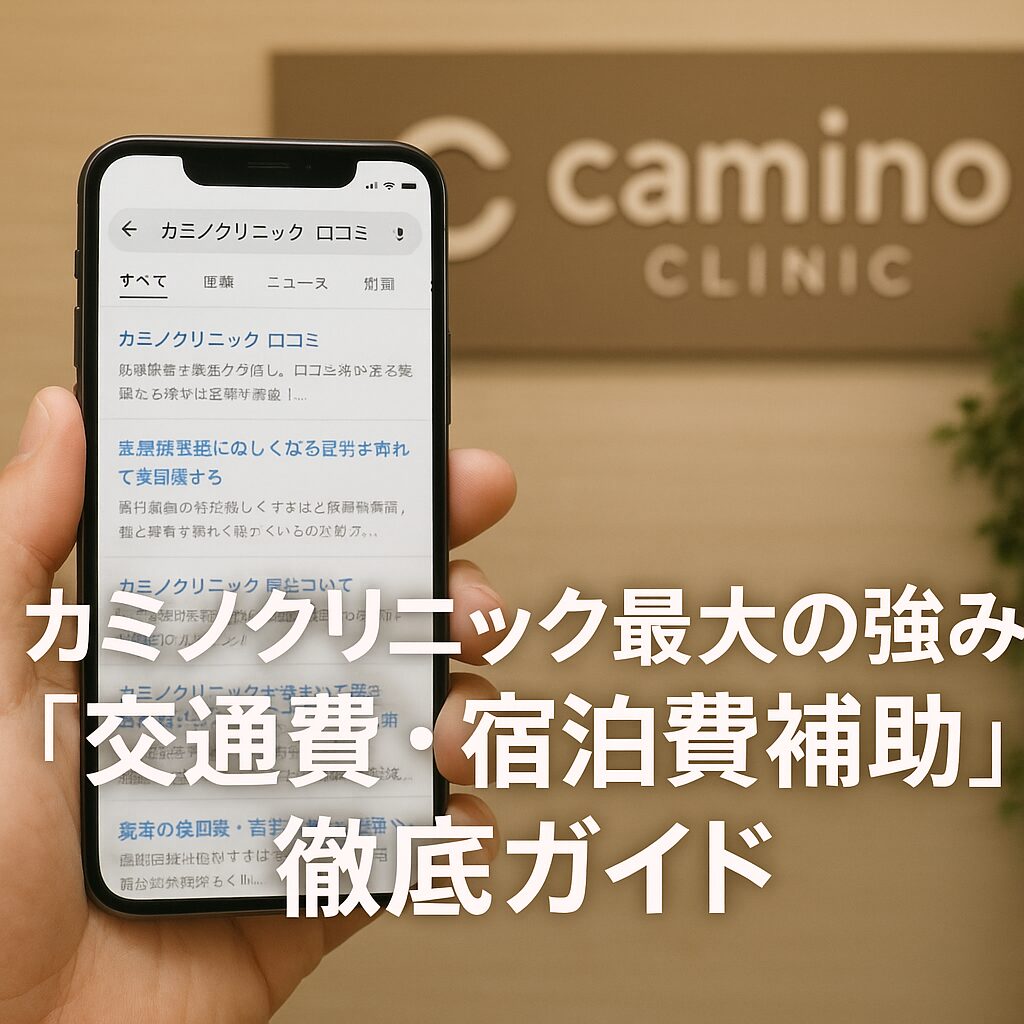 カミノクリニック最大の強み「交通費・宿泊費補助」徹底ガイド