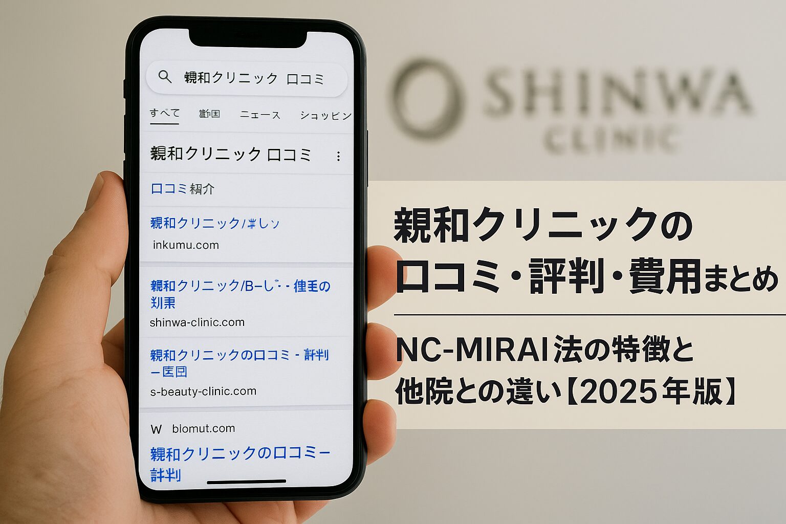 親和クリニックの口コミ・評判・費用まとめ｜NC-MIRAI法の特徴と他院との違い【2025年版】