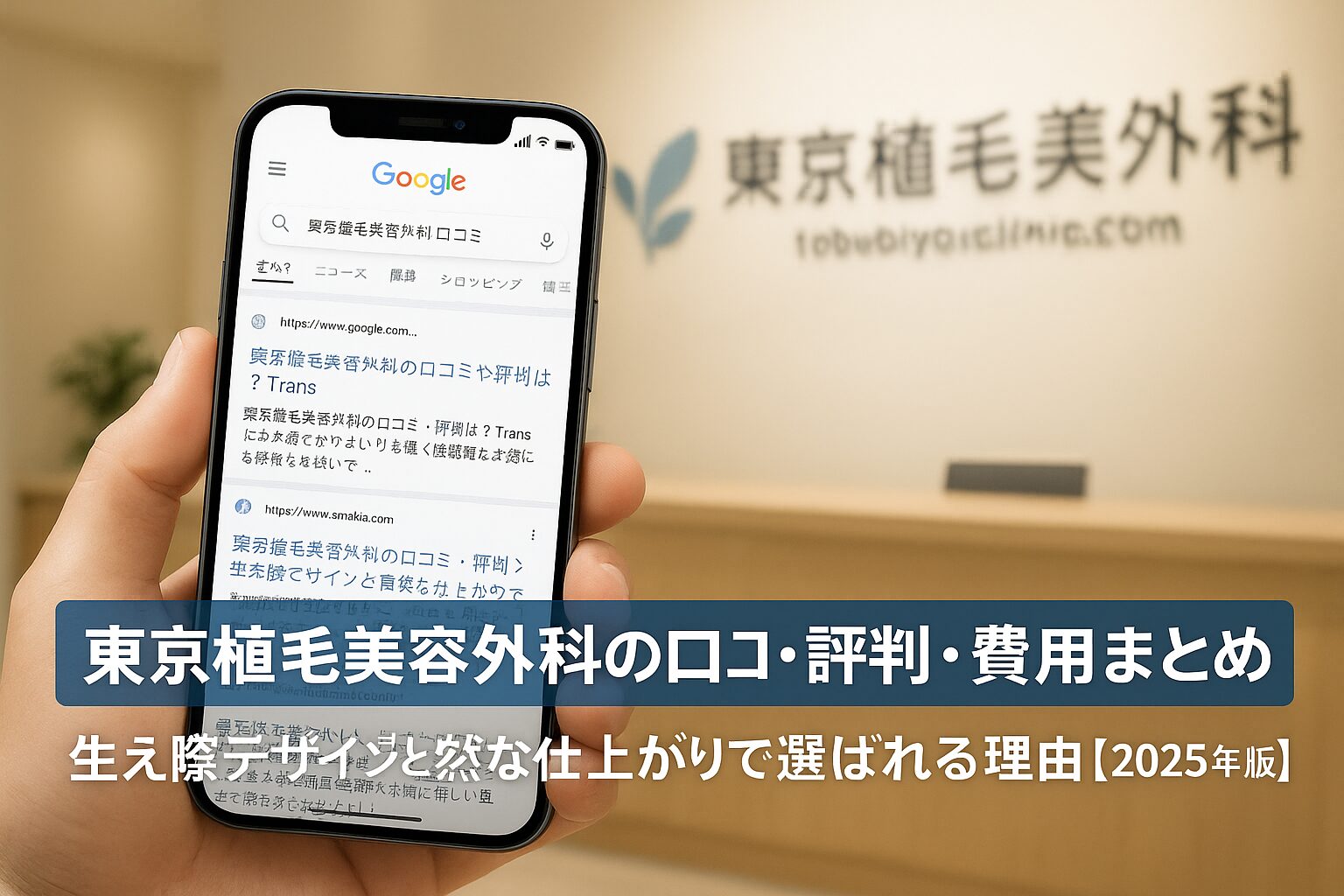 東京植毛美容外科の口コミ・評判・費用まとめ｜生え際デザインと自然な仕上がりで選ばれる理由【2025年版】