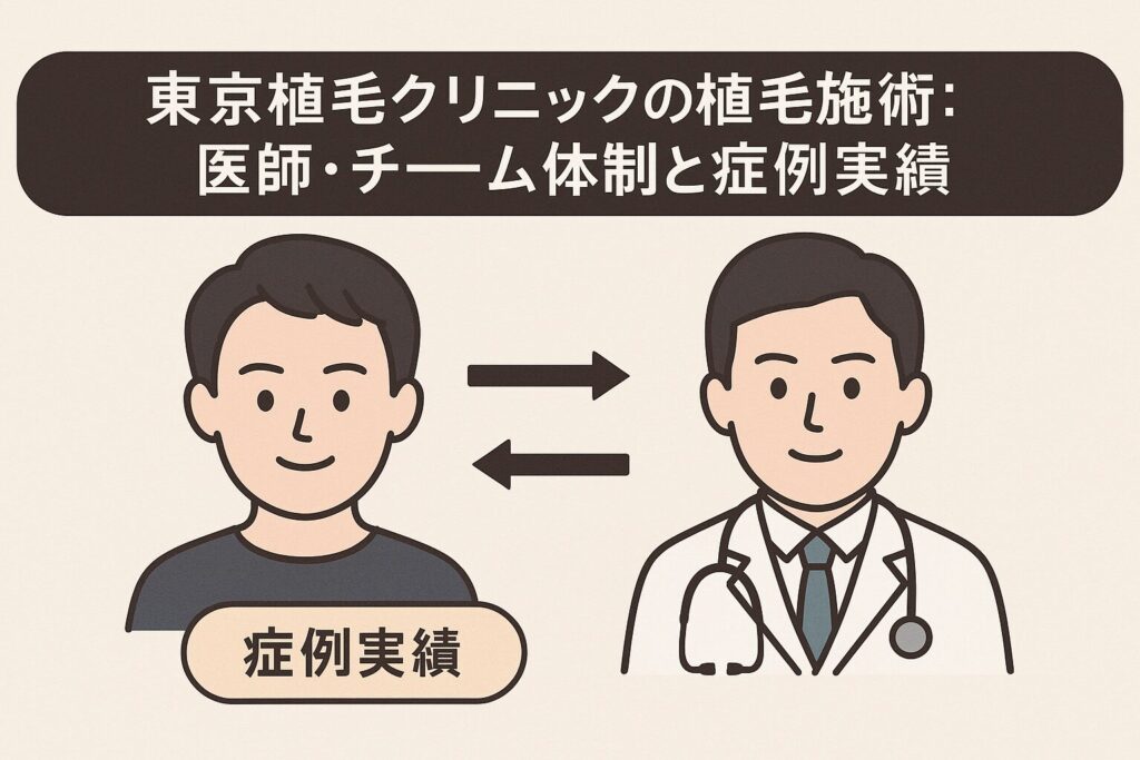 東京植毛クリニックの植毛施術：医師・チーム体制と症例実績｜“一貫した設計〜施術〜フォロー”の強み