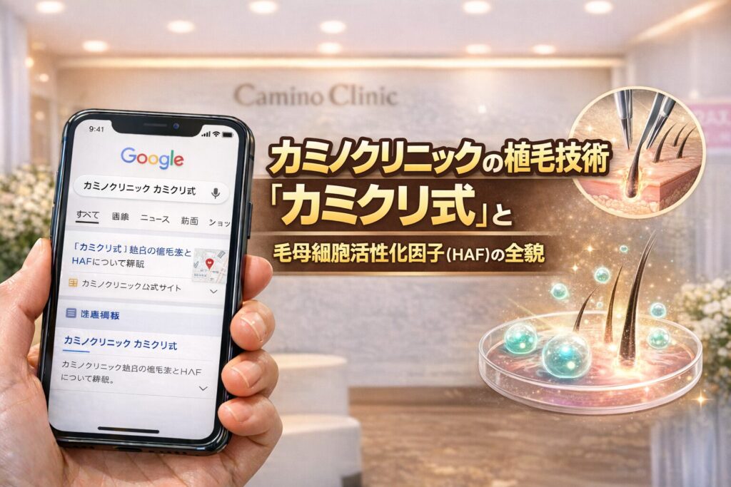 カミノクリニックの植毛技術「カミクリ式」と毛母細胞活性化因子（HAF）の全貌