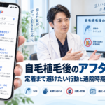 自毛植毛後のアフターケア|定着まで避けたい行動と通院時期【2026年最新】