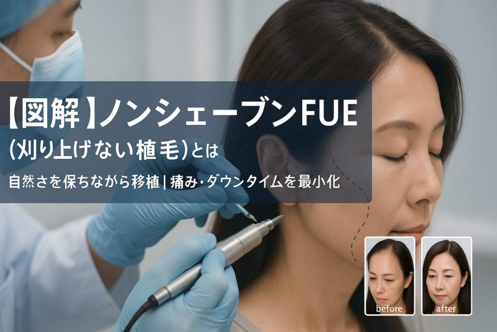 バレたくない人 → ノンシェーブンFUE