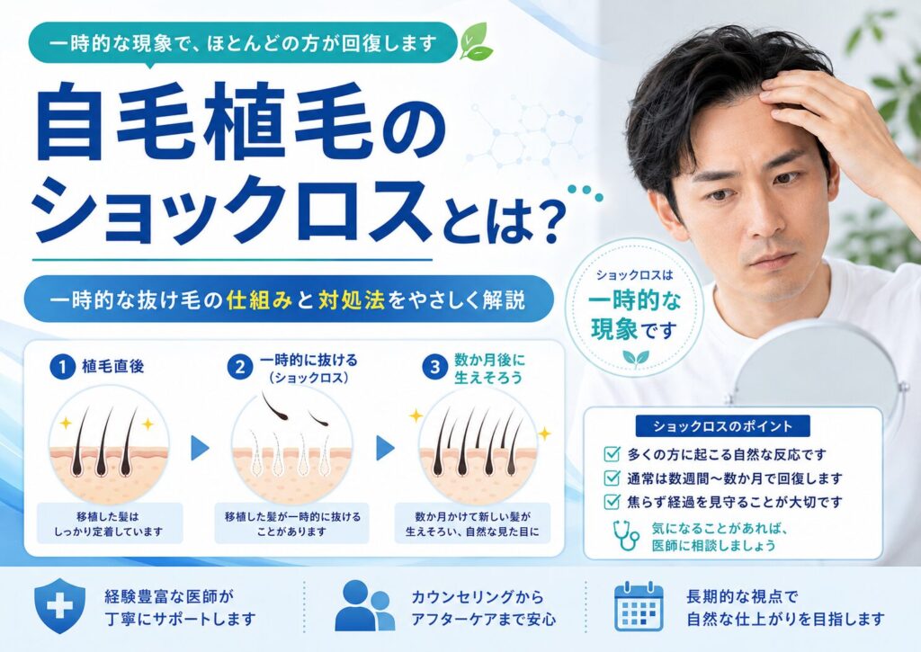 自毛植毛のショックロスとは?