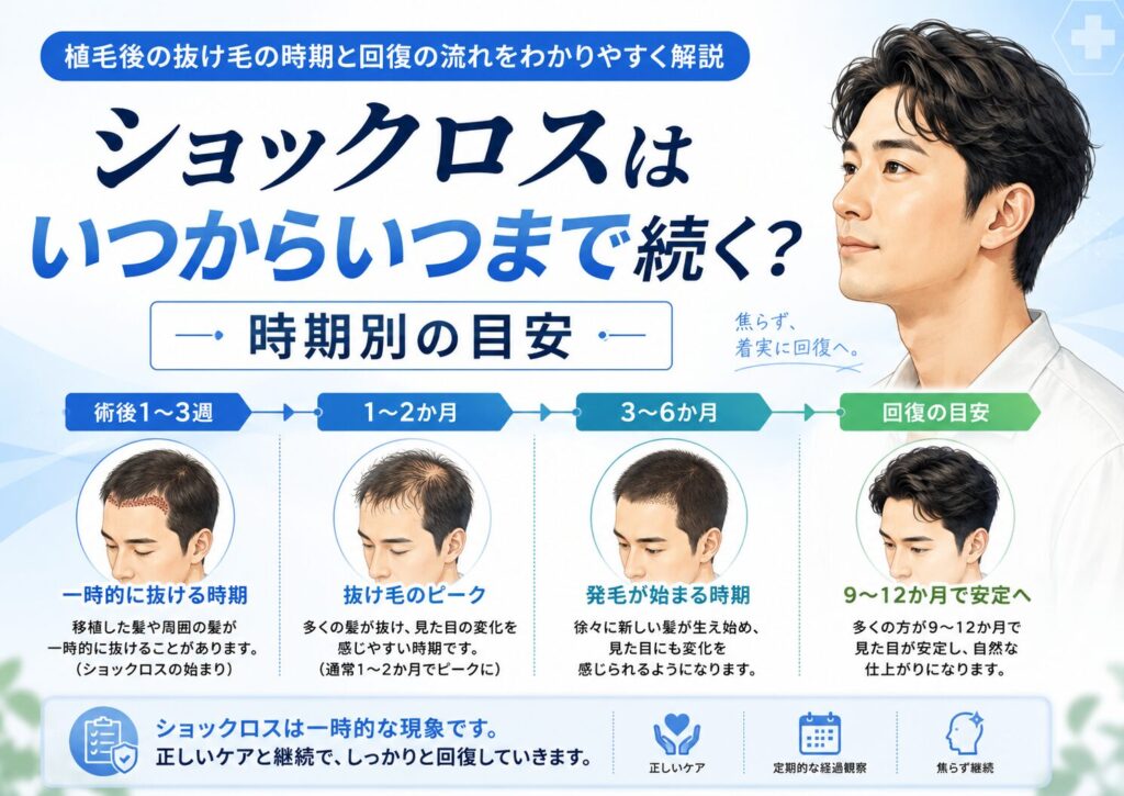 ショックロスはいつからいつまで続く?時期別の目安