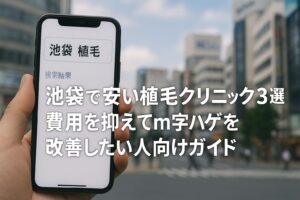 池袋で安い植毛クリニック3選｜費用を抑えてm字ハゲを改善したい人向けガイド