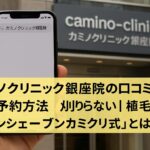カミノクリニック銀座院の口コミ・費用・予約方法｜刈らない植毛「ノンシェーブンカミクリ式」とは？