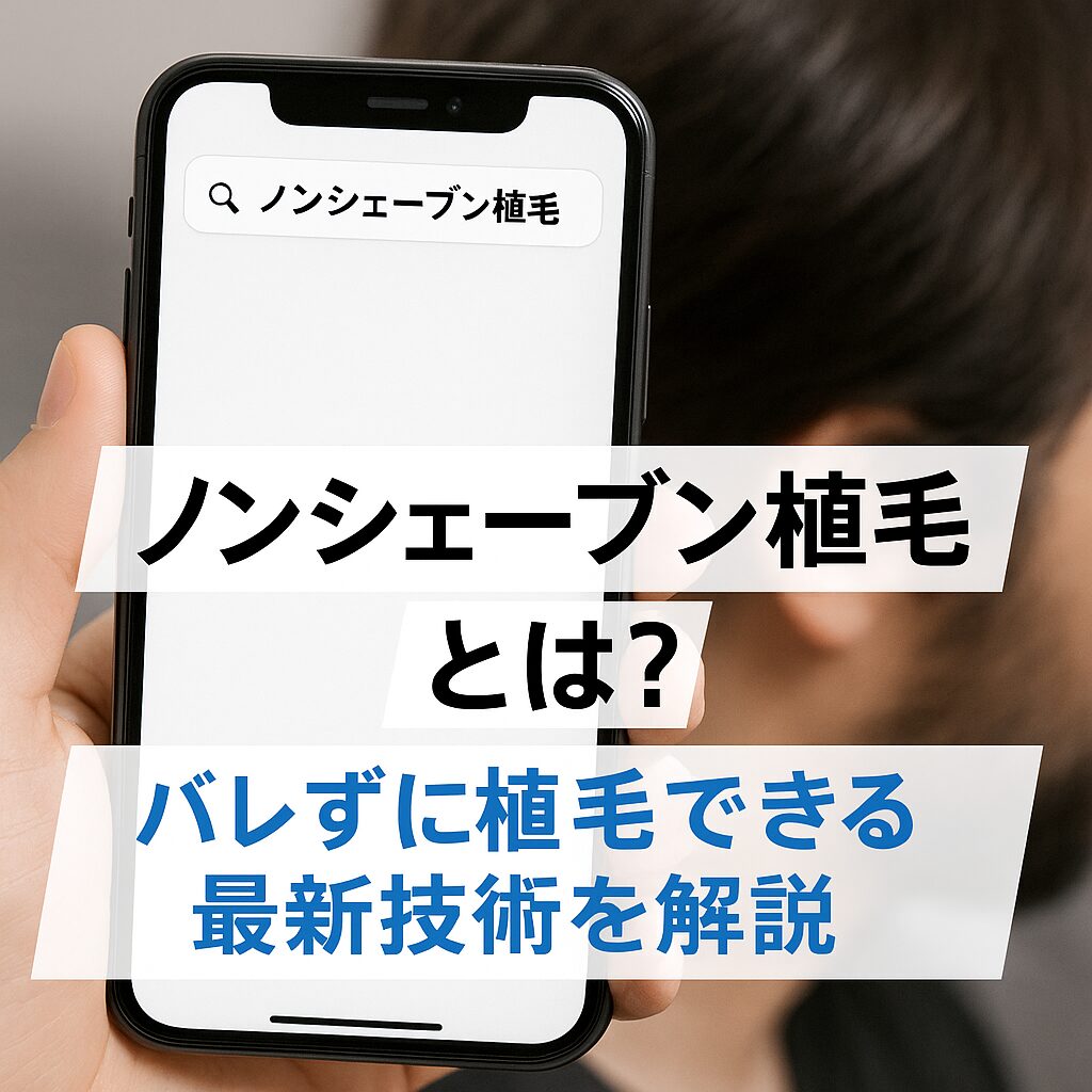 ノンシェーブン植毛とは？バレずに植毛できる最新技術を解説
