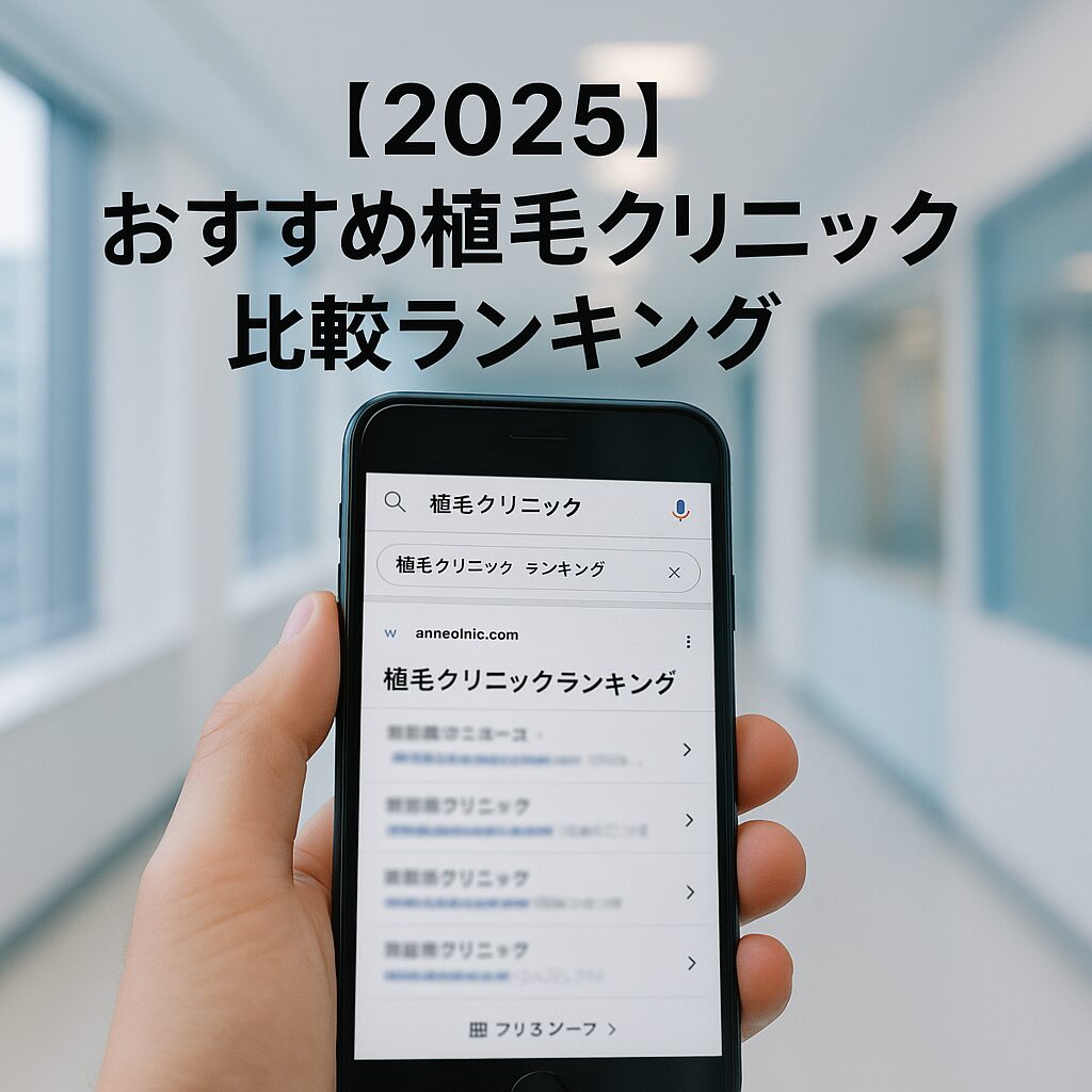 【2025】おすすめ植毛クリニック比較ランキング