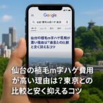 仙台の植毛m字ハゲ費用が高い理由は？東京との比較と安く抑えるコツ