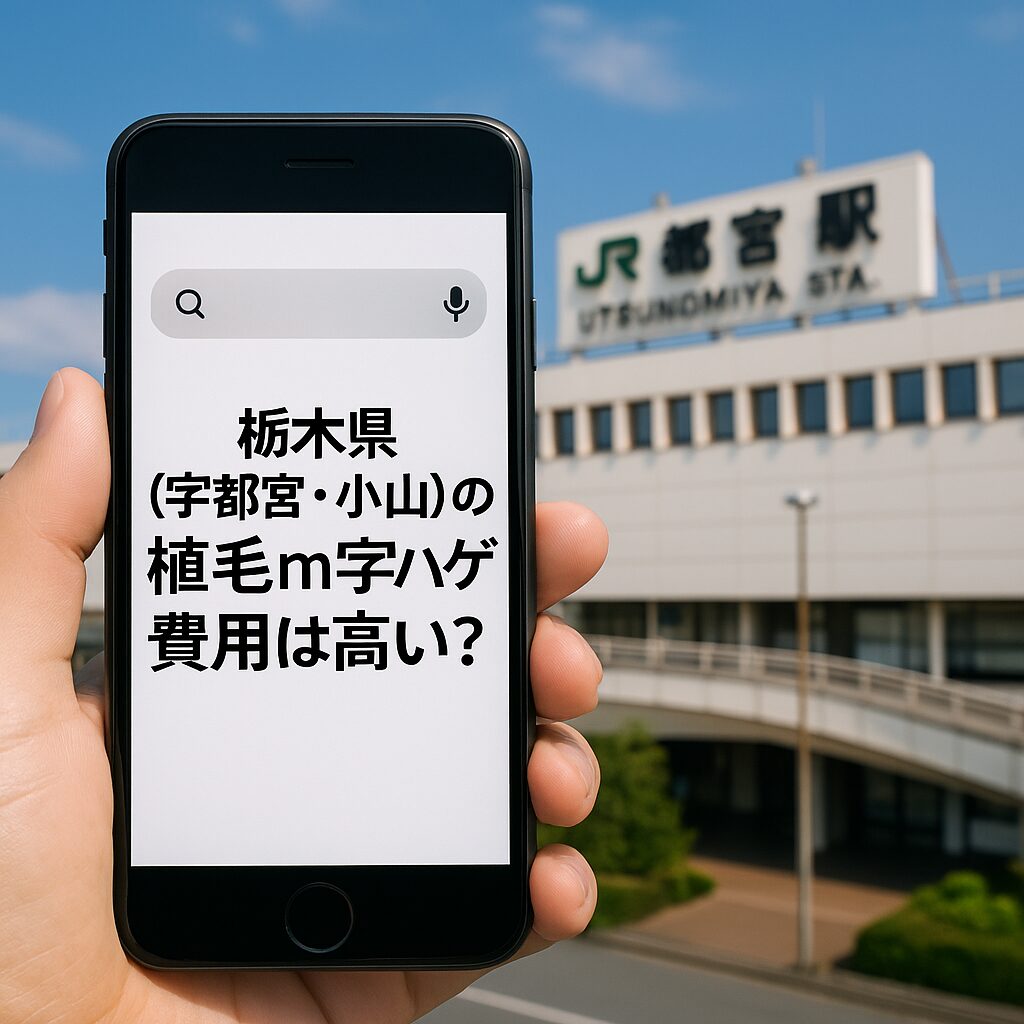 栃木県（宇都宮・小山）の植毛m字ハゲ費用は高い？東京との相場比較と後悔しない選び方