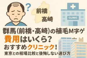 群馬（前橋・高崎）の植毛m字ハゲ費用とおすすめクリニック！東京との相場比較と後悔しない選び方