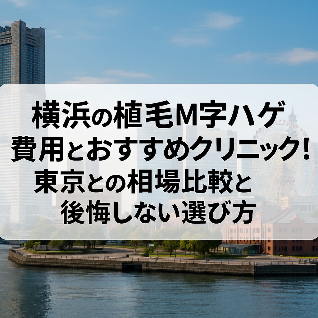 神奈川県横浜エリアの植毛m字ハゲ費用とおすすめ院！東京との相場比較と後悔しない選び方