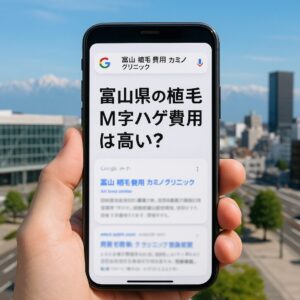 富山県の植毛m字ハゲ費用は高い？カミノクリニック（銀座院または大阪院）が最安になる理由と失敗しない選び方【2025】