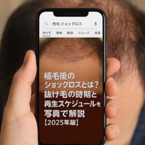 植毛後のショックロスとは？抜け毛の時期と再生スケジュールを写真で解説【2025年版】