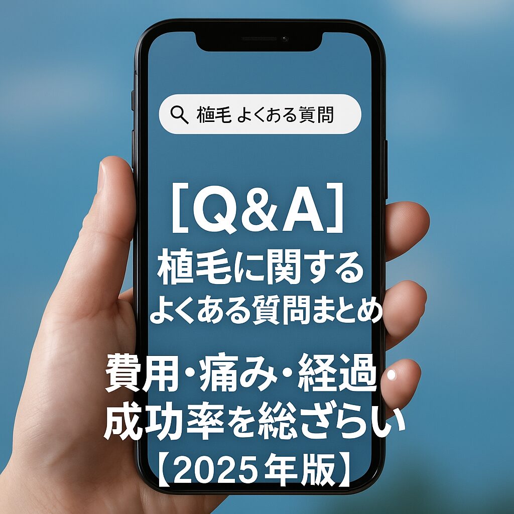 【Q&A】植毛に関するよくある質問まとめ｜費用・痛み・経過・成功率を総ざらい【2025年版】