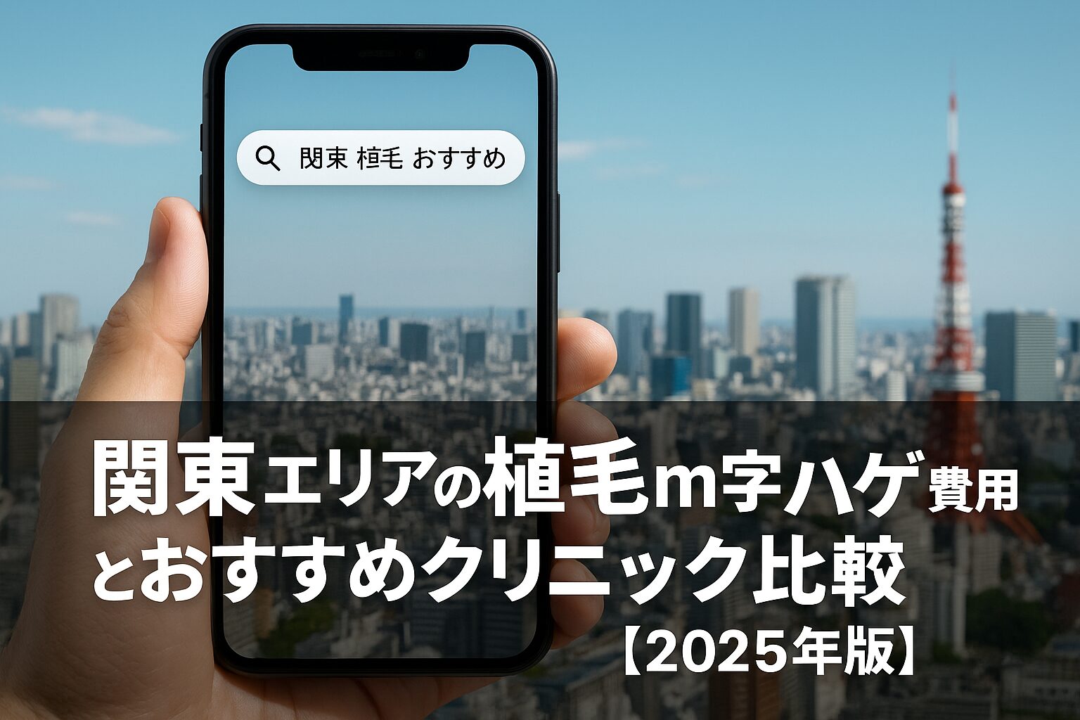 関東エリアの植毛m字ハゲ費用とおすすめクリニック比較【2025年版】