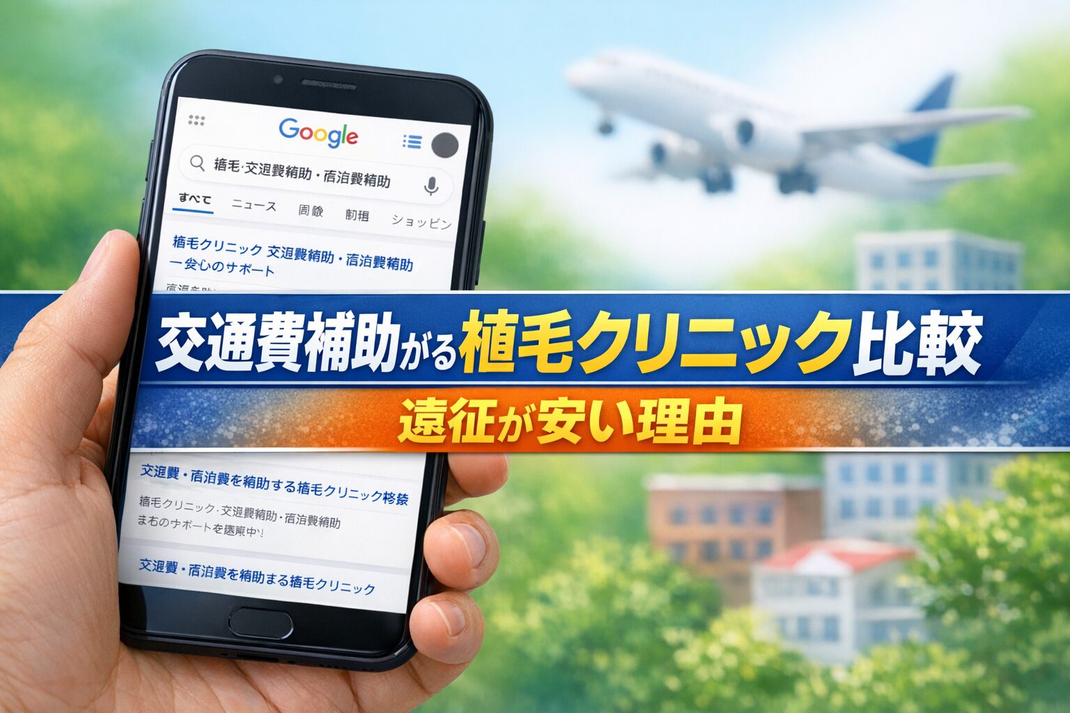 交通費補助がある植毛クリニック比較｜遠征が安い理由【2026】