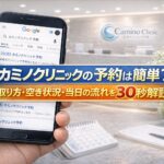 カミノクリニックの予約は簡単？取り方・空き状況・当日の流れを30秒解説