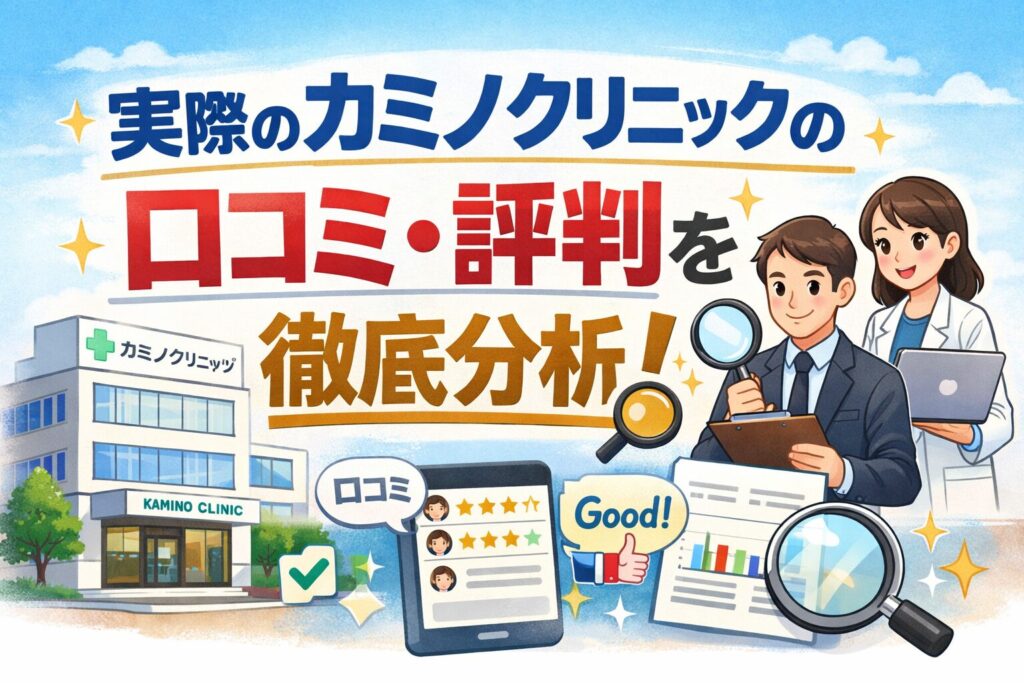 実際のカミノクリニックの口コミ・評判を徹底分析