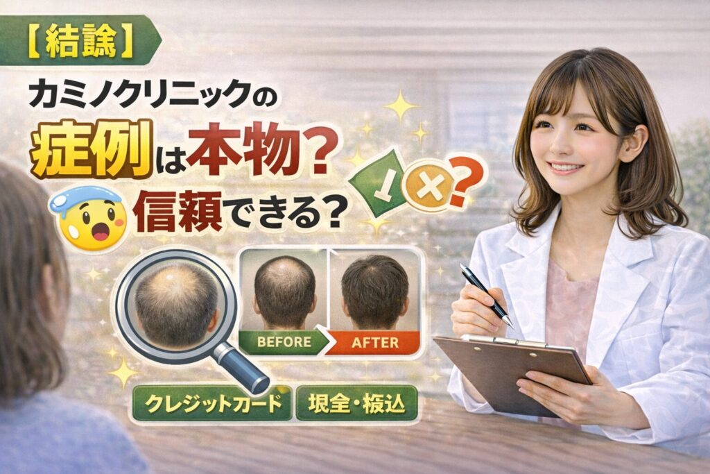 【結論】カミノクリニックの症例は本物？信頼できる？