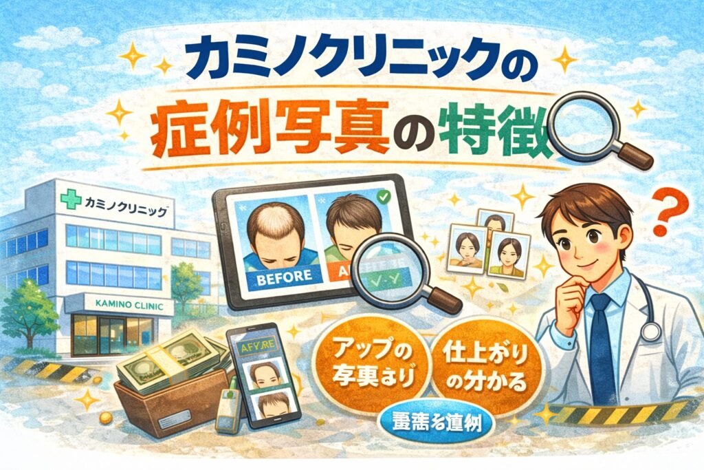 カミノクリニックの症例写真の特徴