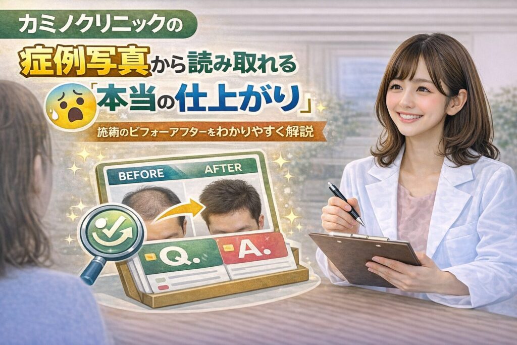 カミノクリニックの症例写真から読み取れる「本当の仕上がり」