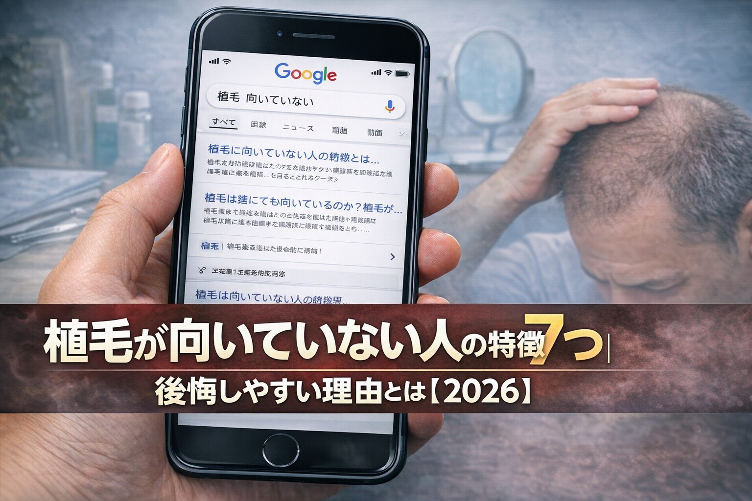 植毛が向いていない人の特徴7つ｜後悔しやすい理由とは【2026】