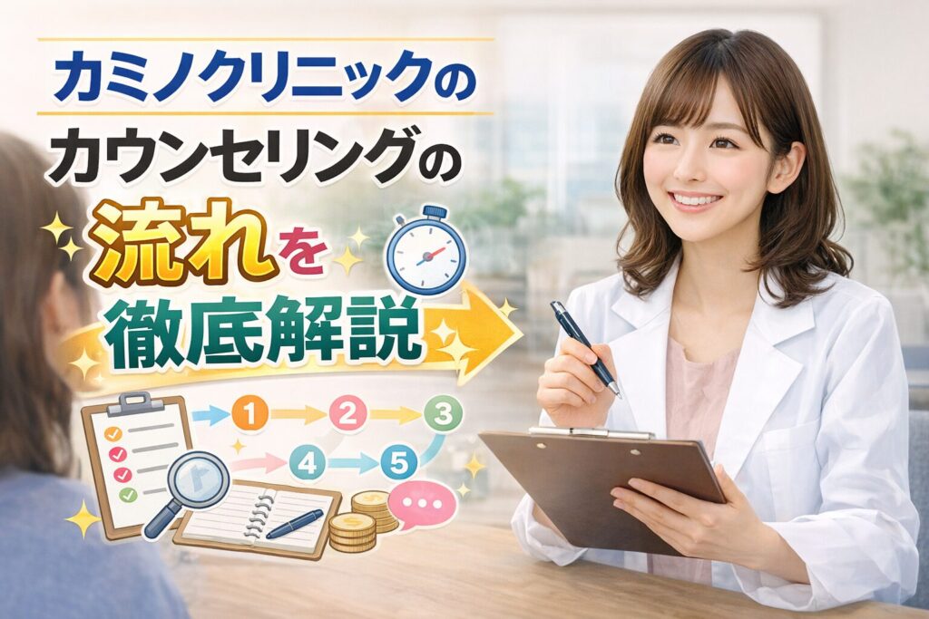 カミノクリニックのカウンセリングの流れを徹底解説