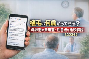 植毛は何歳からできる?年齢別の費用差と注意点を比較解説【2026】