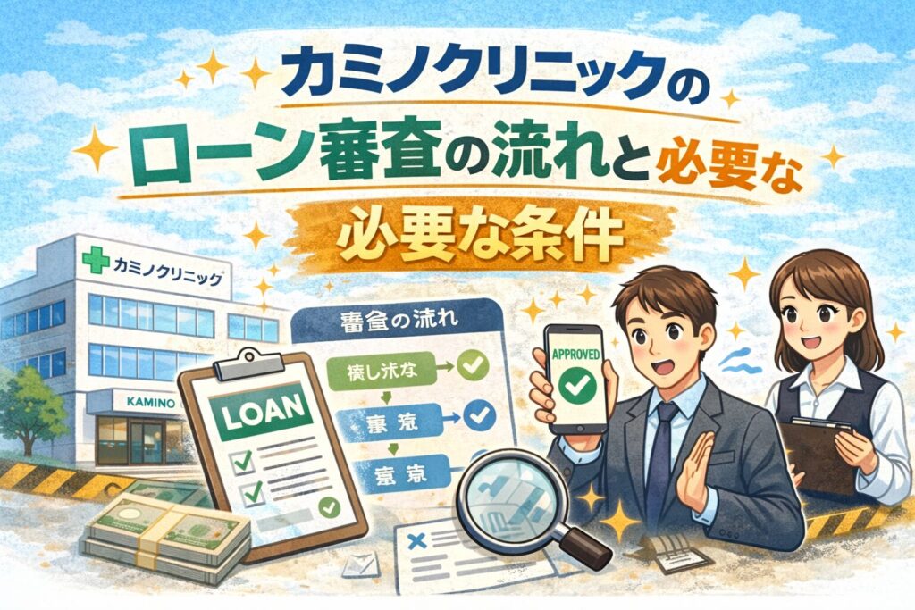 カミノクリニックのローン審査の流れと必要な条件
