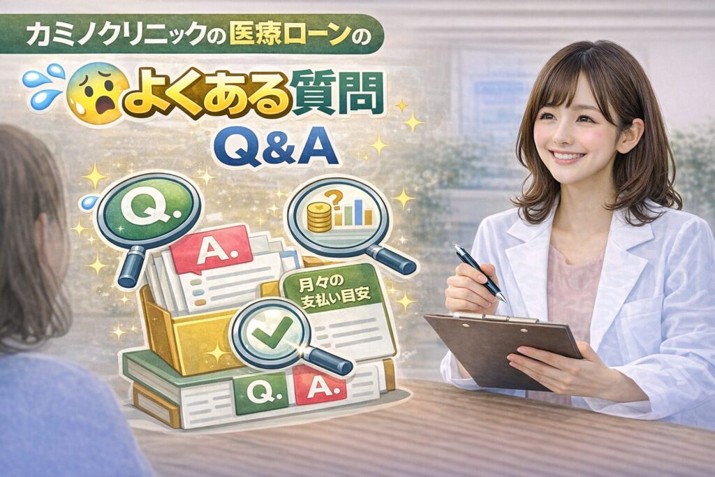カミノクリニックの医療ローンのよくある質問（Q&A）