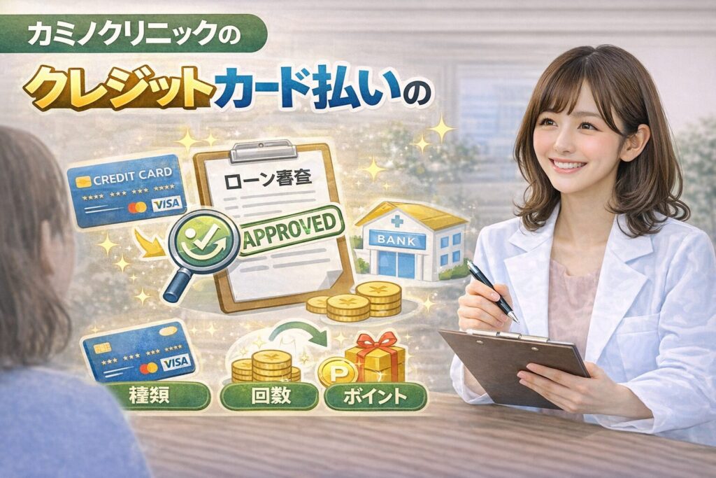 カミノクリニックのクレジットカード払いの詳細