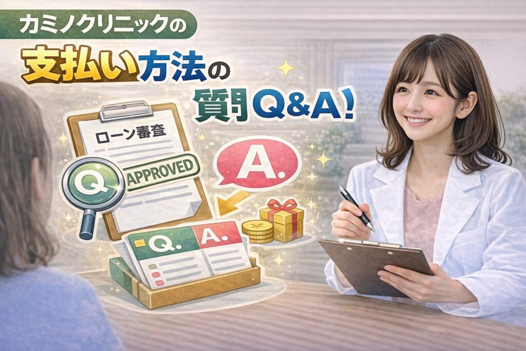 カミノクリニックの支払い方法のよくある質問（Q&A）