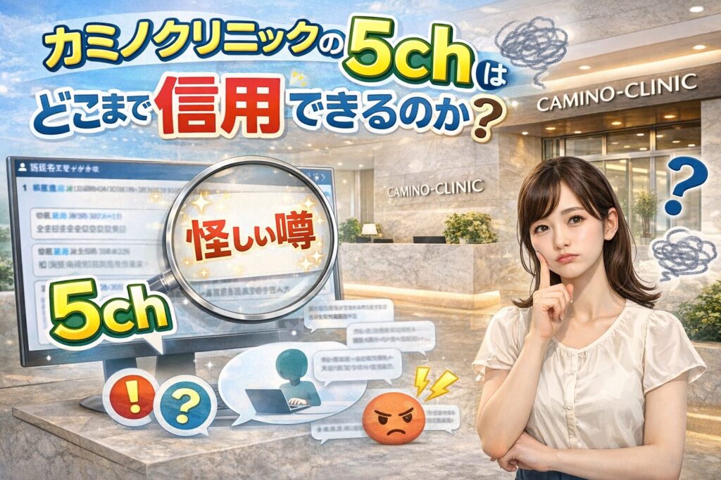 カミノクリニックの5chの情報はどこまで信用できるのか？