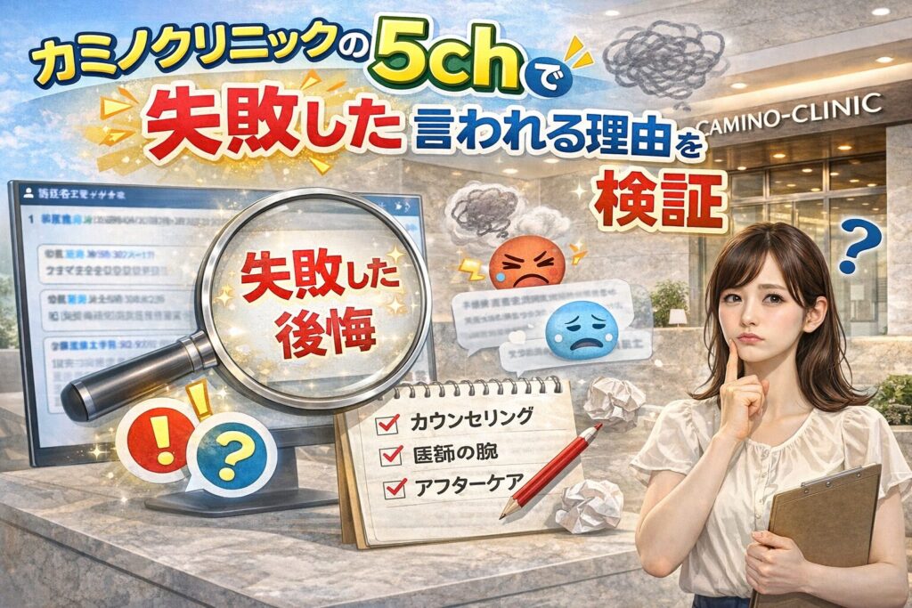 カミノクリニックの5chで失敗したと言われる理由を検証