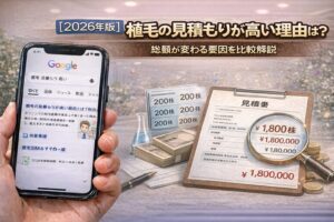 【2026】植毛の見積もりが高い理由は？総額が変わる要因を比較解説
