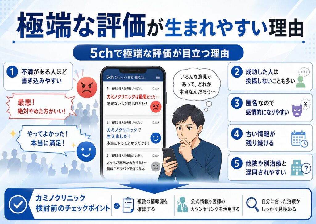 極端な評価が生まれやすい理由