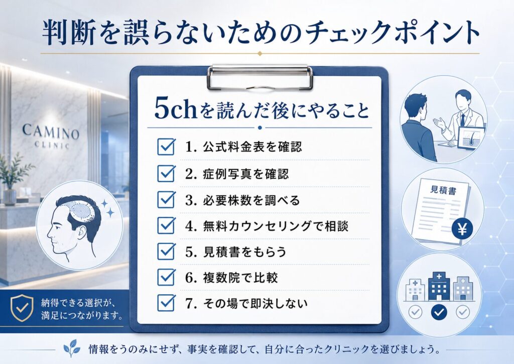 判断を誤らないためのチェックポイント