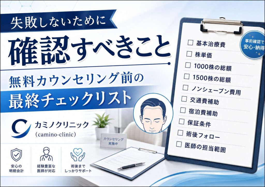 失敗しないために確認すべきこと
